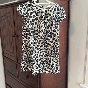 J CREW cheetah leopard print casual dress for kids stunning size: 10